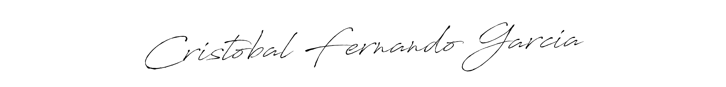 How to make Cristobal Fernando Garcia name signature. Use Antro_Vectra style for creating short signs online. This is the latest handwritten sign. Cristobal Fernando Garcia signature style 6 images and pictures png