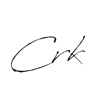 Create a beautiful signature design for name Crk. With this signature (Antro_Vectra) fonts, you can make a handwritten signature for free. Crk signature style 6 images and pictures png