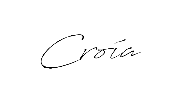 How to make Croía signature? Antro_Vectra is a professional autograph style. Create handwritten signature for Croía name. Croía signature style 6 images and pictures png