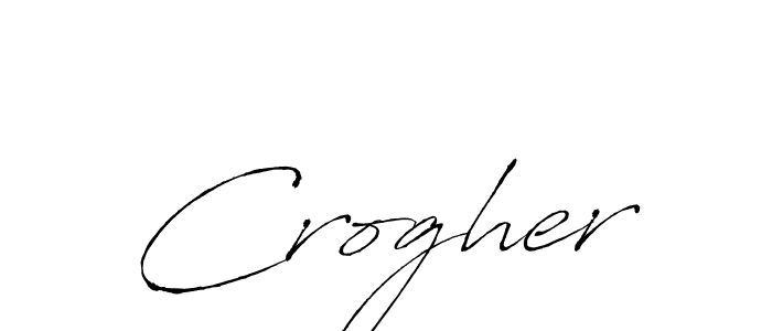 The best way (Antro_Vectra) to make a short signature is to pick only two or three words in your name. The name Crogher include a total of six letters. For converting this name. Crogher signature style 6 images and pictures png