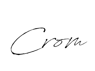 How to Draw Crom signature style? Antro_Vectra is a latest design signature styles for name Crom. Crom signature style 6 images and pictures png