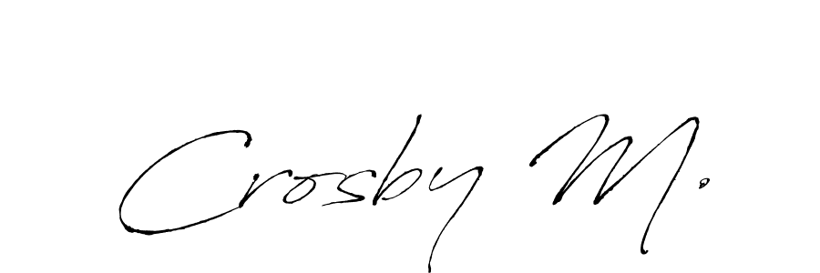 if you are searching for the best signature style for your name Crosby M.. so please give up your signature search. here we have designed multiple signature styles  using Antro_Vectra. Crosby M. signature style 6 images and pictures png