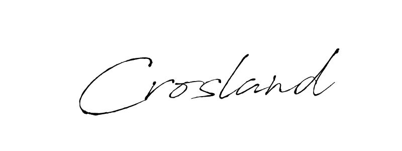 Use a signature maker to create a handwritten signature online. With this signature software, you can design (Antro_Vectra) your own signature for name Crosland. Crosland signature style 6 images and pictures png