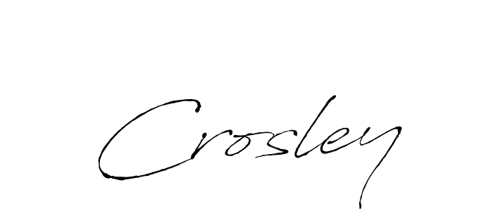 How to make Crosley name signature. Use Antro_Vectra style for creating short signs online. This is the latest handwritten sign. Crosley signature style 6 images and pictures png