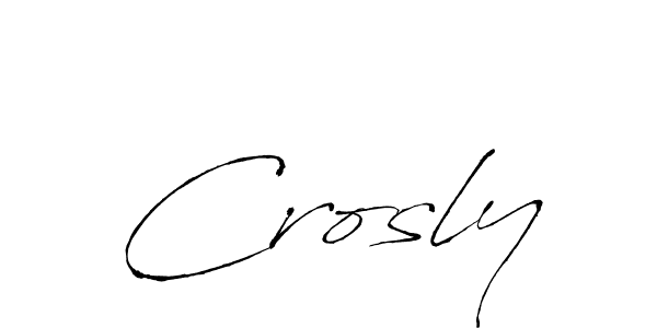 Use a signature maker to create a handwritten signature online. With this signature software, you can design (Antro_Vectra) your own signature for name Crosly. Crosly signature style 6 images and pictures png