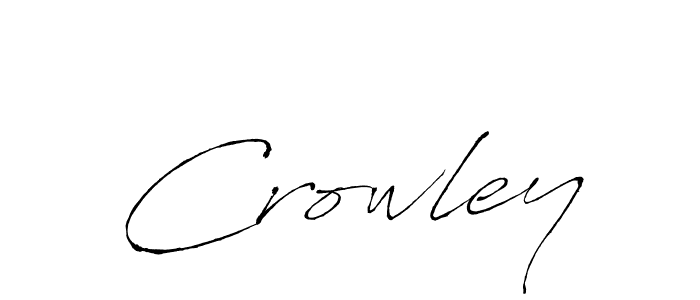 How to make Crowley signature? Antro_Vectra is a professional autograph style. Create handwritten signature for Crowley name. Crowley signature style 6 images and pictures png