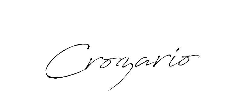 The best way (Antro_Vectra) to make a short signature is to pick only two or three words in your name. The name Crozario include a total of six letters. For converting this name. Crozario signature style 6 images and pictures png