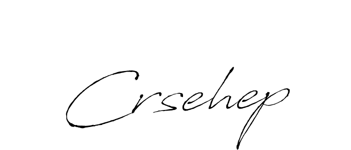 The best way (Antro_Vectra) to make a short signature is to pick only two or three words in your name. The name Crsehep include a total of six letters. For converting this name. Crsehep signature style 6 images and pictures png