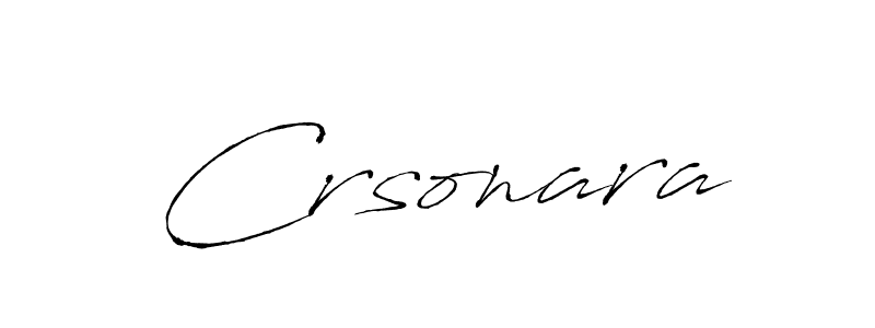 Use a signature maker to create a handwritten signature online. With this signature software, you can design (Antro_Vectra) your own signature for name Crsonara. Crsonara signature style 6 images and pictures png