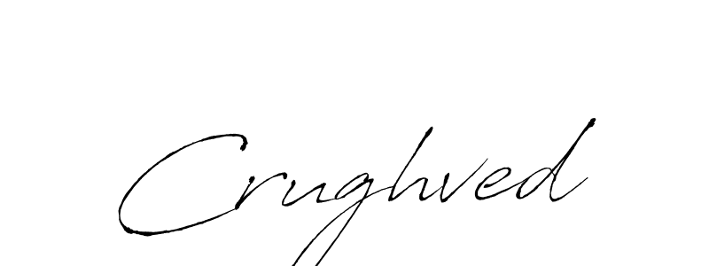 Make a beautiful signature design for name Crughved. With this signature (Antro_Vectra) style, you can create a handwritten signature for free. Crughved signature style 6 images and pictures png