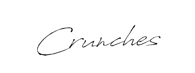 Crunches stylish signature style. Best Handwritten Sign (Antro_Vectra) for my name. Handwritten Signature Collection Ideas for my name Crunches. Crunches signature style 6 images and pictures png