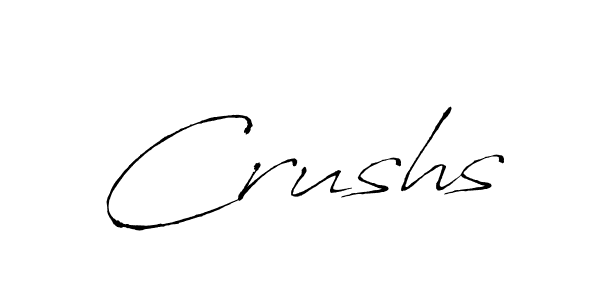 Once you've used our free online signature maker to create your best signature Antro_Vectra style, it's time to enjoy all of the benefits that Crushs name signing documents. Crushs signature style 6 images and pictures png