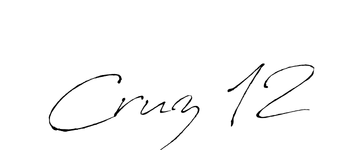 Make a beautiful signature design for name Cruz 12. With this signature (Antro_Vectra) style, you can create a handwritten signature for free. Cruz 12 signature style 6 images and pictures png