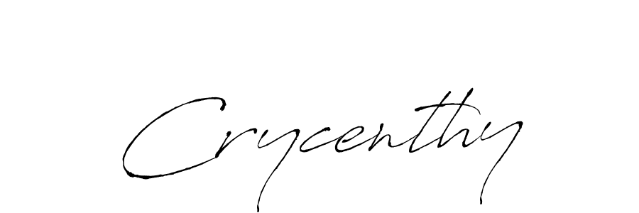How to make Crycenthy name signature. Use Antro_Vectra style for creating short signs online. This is the latest handwritten sign. Crycenthy signature style 6 images and pictures png