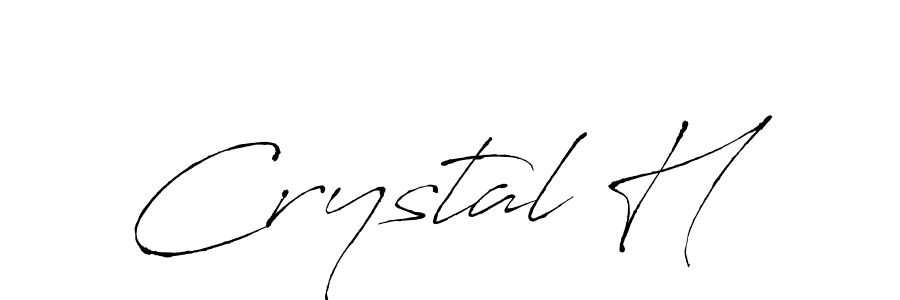 Design your own signature with our free online signature maker. With this signature software, you can create a handwritten (Antro_Vectra) signature for name Crystal H. Crystal H signature style 6 images and pictures png