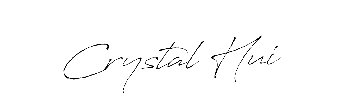 You should practise on your own different ways (Antro_Vectra) to write your name (Crystal Hui) in signature. don't let someone else do it for you. Crystal Hui signature style 6 images and pictures png