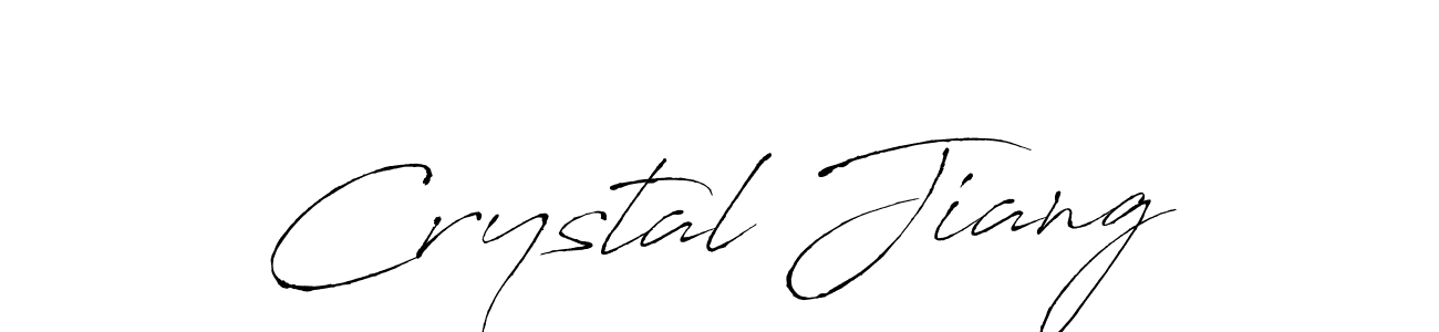 You should practise on your own different ways (Antro_Vectra) to write your name (Crystal Jiang) in signature. don't let someone else do it for you. Crystal Jiang signature style 6 images and pictures png