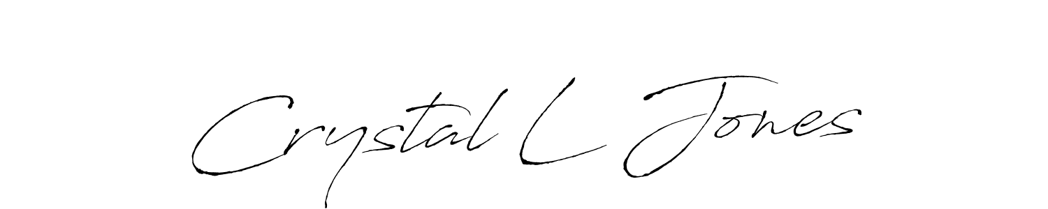 Design your own signature with our free online signature maker. With this signature software, you can create a handwritten (Antro_Vectra) signature for name Crystal L Jones. Crystal L Jones signature style 6 images and pictures png