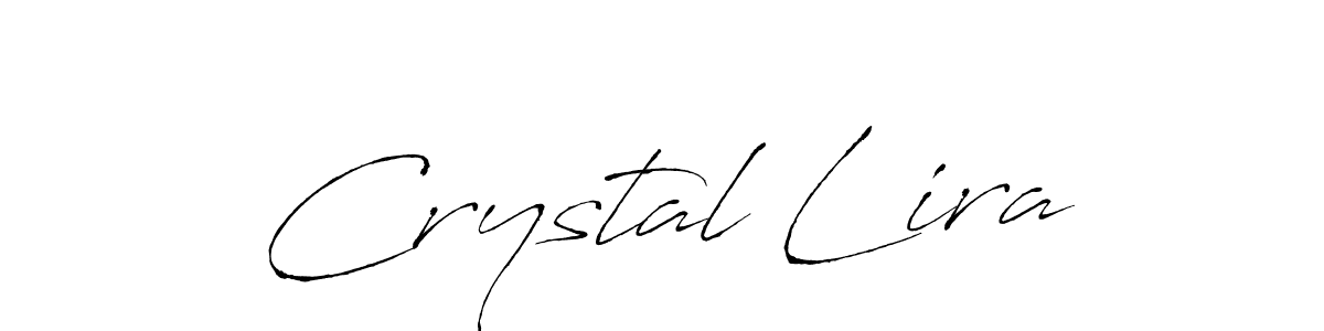 Also we have Crystal Lira name is the best signature style. Create professional handwritten signature collection using Antro_Vectra autograph style. Crystal Lira signature style 6 images and pictures png