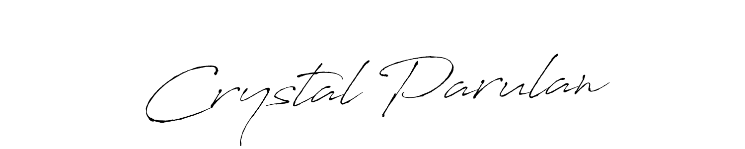 It looks lik you need a new signature style for name Crystal Parulan. Design unique handwritten (Antro_Vectra) signature with our free signature maker in just a few clicks. Crystal Parulan signature style 6 images and pictures png