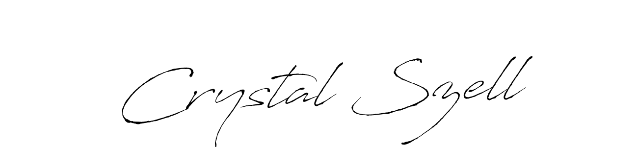 Design your own signature with our free online signature maker. With this signature software, you can create a handwritten (Antro_Vectra) signature for name Crystal Szell. Crystal Szell signature style 6 images and pictures png