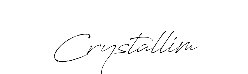 Create a beautiful signature design for name Crystallim. With this signature (Antro_Vectra) fonts, you can make a handwritten signature for free. Crystallim signature style 6 images and pictures png