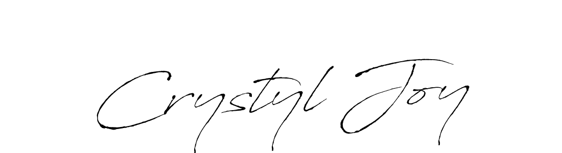 Crystyl Joy stylish signature style. Best Handwritten Sign (Antro_Vectra) for my name. Handwritten Signature Collection Ideas for my name Crystyl Joy. Crystyl Joy signature style 6 images and pictures png