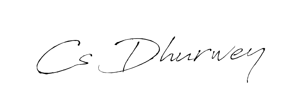 Make a beautiful signature design for name Cs Dhurwey. With this signature (Antro_Vectra) style, you can create a handwritten signature for free. Cs Dhurwey signature style 6 images and pictures png