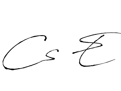 Make a beautiful signature design for name Cs E. With this signature (Antro_Vectra) style, you can create a handwritten signature for free. Cs E signature style 6 images and pictures png