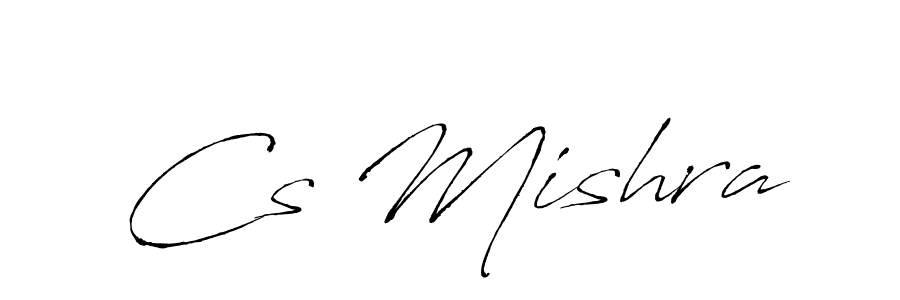 Make a beautiful signature design for name Cs Mishra. With this signature (Antro_Vectra) style, you can create a handwritten signature for free. Cs Mishra signature style 6 images and pictures png