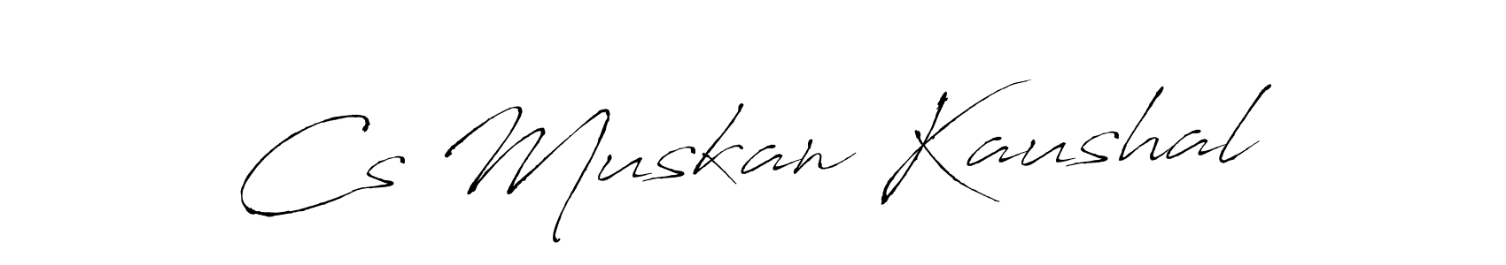 Also You can easily find your signature by using the search form. We will create Cs Muskan Kaushal name handwritten signature images for you free of cost using Antro_Vectra sign style. Cs Muskan Kaushal signature style 6 images and pictures png