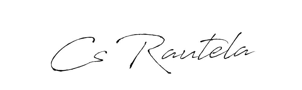 You should practise on your own different ways (Antro_Vectra) to write your name (Cs Rautela) in signature. don't let someone else do it for you. Cs Rautela signature style 6 images and pictures png