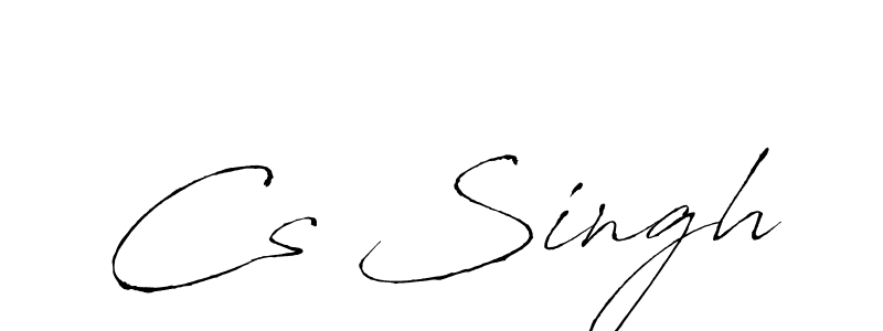 Make a beautiful signature design for name Cs Singh. With this signature (Antro_Vectra) style, you can create a handwritten signature for free. Cs Singh signature style 6 images and pictures png