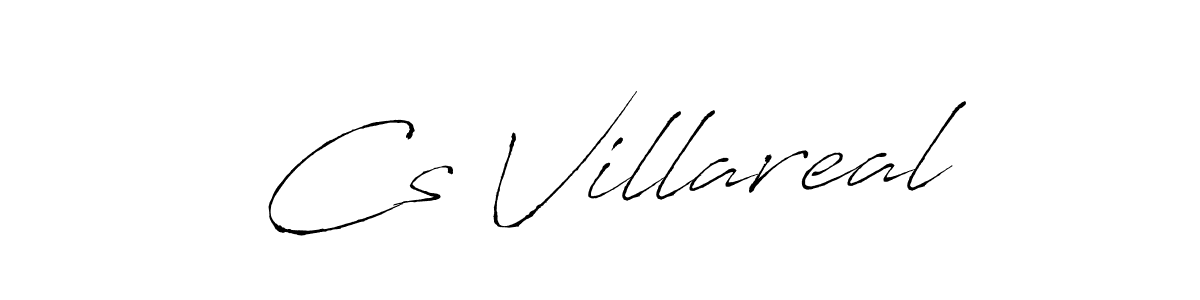 How to make Cs Villareal name signature. Use Antro_Vectra style for creating short signs online. This is the latest handwritten sign. Cs Villareal signature style 6 images and pictures png