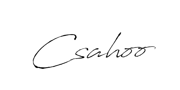 Create a beautiful signature design for name Csahoo. With this signature (Antro_Vectra) fonts, you can make a handwritten signature for free. Csahoo signature style 6 images and pictures png