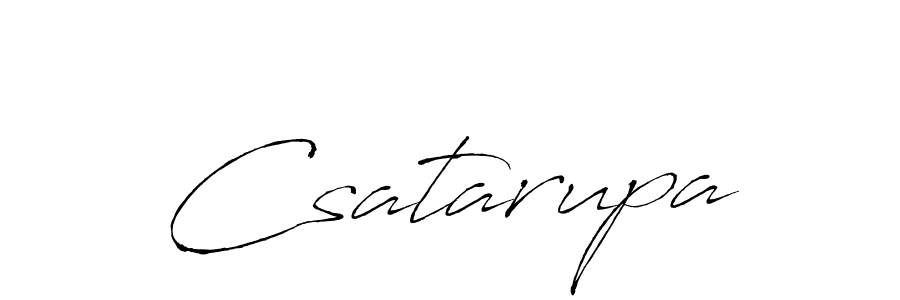 Use a signature maker to create a handwritten signature online. With this signature software, you can design (Antro_Vectra) your own signature for name Csatarupa. Csatarupa signature style 6 images and pictures png