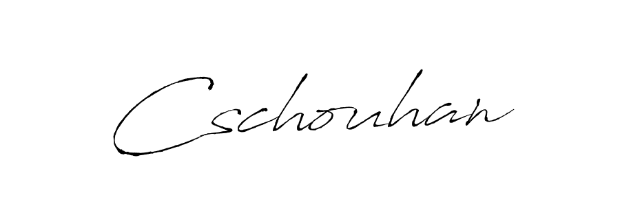 Design your own signature with our free online signature maker. With this signature software, you can create a handwritten (Antro_Vectra) signature for name Cschouhan. Cschouhan signature style 6 images and pictures png