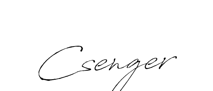 How to make Csenger name signature. Use Antro_Vectra style for creating short signs online. This is the latest handwritten sign. Csenger signature style 6 images and pictures png