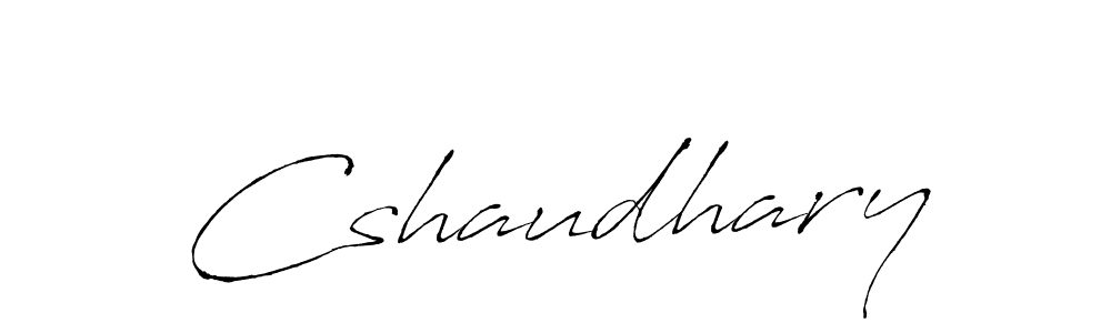 How to make Cshaudhary name signature. Use Antro_Vectra style for creating short signs online. This is the latest handwritten sign. Cshaudhary signature style 6 images and pictures png