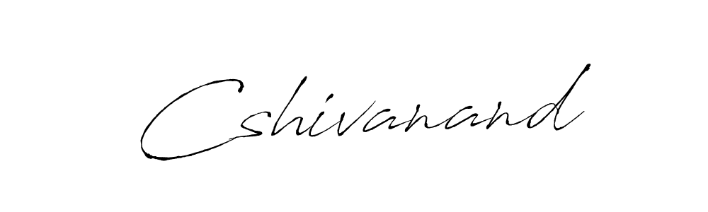 How to make Cshivanand name signature. Use Antro_Vectra style for creating short signs online. This is the latest handwritten sign. Cshivanand signature style 6 images and pictures png