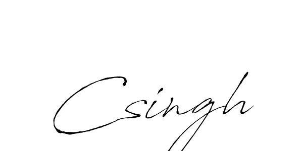 Design your own signature with our free online signature maker. With this signature software, you can create a handwritten (Antro_Vectra) signature for name Csingh. Csingh signature style 6 images and pictures png