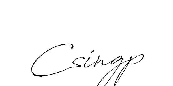 Antro_Vectra is a professional signature style that is perfect for those who want to add a touch of class to their signature. It is also a great choice for those who want to make their signature more unique. Get Csingp name to fancy signature for free. Csingp signature style 6 images and pictures png