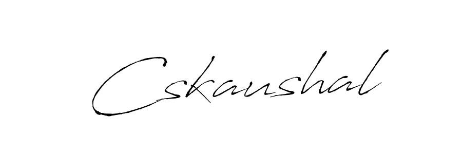 Design your own signature with our free online signature maker. With this signature software, you can create a handwritten (Antro_Vectra) signature for name Cskaushal. Cskaushal signature style 6 images and pictures png