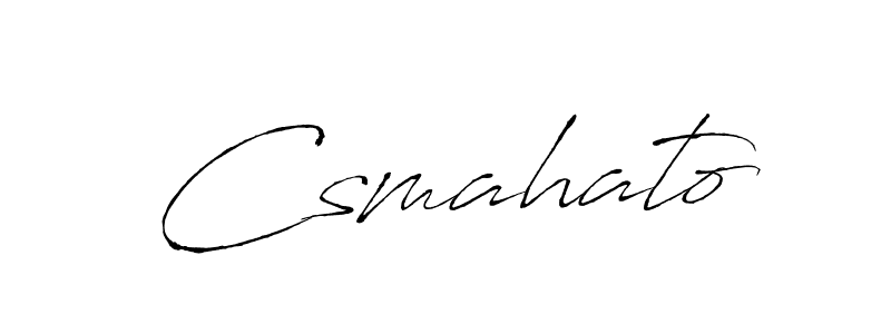 Also You can easily find your signature by using the search form. We will create Csmahato name handwritten signature images for you free of cost using Antro_Vectra sign style. Csmahato signature style 6 images and pictures png