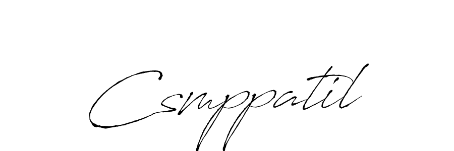 How to make Csmppatil signature? Antro_Vectra is a professional autograph style. Create handwritten signature for Csmppatil name. Csmppatil signature style 6 images and pictures png