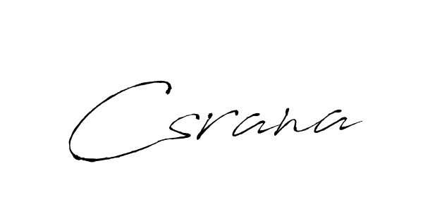 Use a signature maker to create a handwritten signature online. With this signature software, you can design (Antro_Vectra) your own signature for name Csrana. Csrana signature style 6 images and pictures png