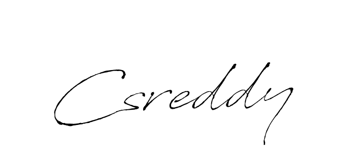 Design your own signature with our free online signature maker. With this signature software, you can create a handwritten (Antro_Vectra) signature for name Csreddy. Csreddy signature style 6 images and pictures png