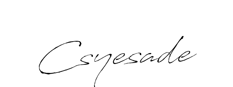 The best way (Antro_Vectra) to make a short signature is to pick only two or three words in your name. The name Csyesade include a total of six letters. For converting this name. Csyesade signature style 6 images and pictures png