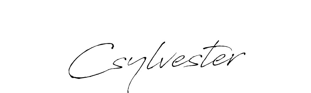 Use a signature maker to create a handwritten signature online. With this signature software, you can design (Antro_Vectra) your own signature for name Csylvester. Csylvester signature style 6 images and pictures png