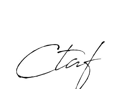 How to make Ctaf signature? Antro_Vectra is a professional autograph style. Create handwritten signature for Ctaf name. Ctaf signature style 6 images and pictures png